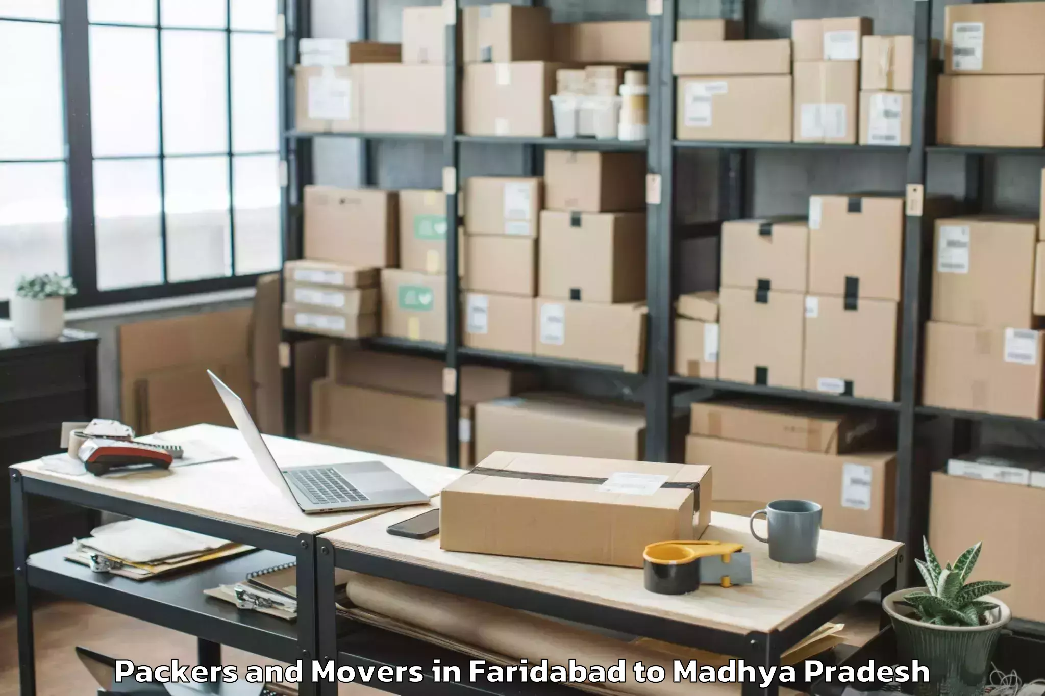 Reliable Faridabad to Prithvipur Packers And Movers